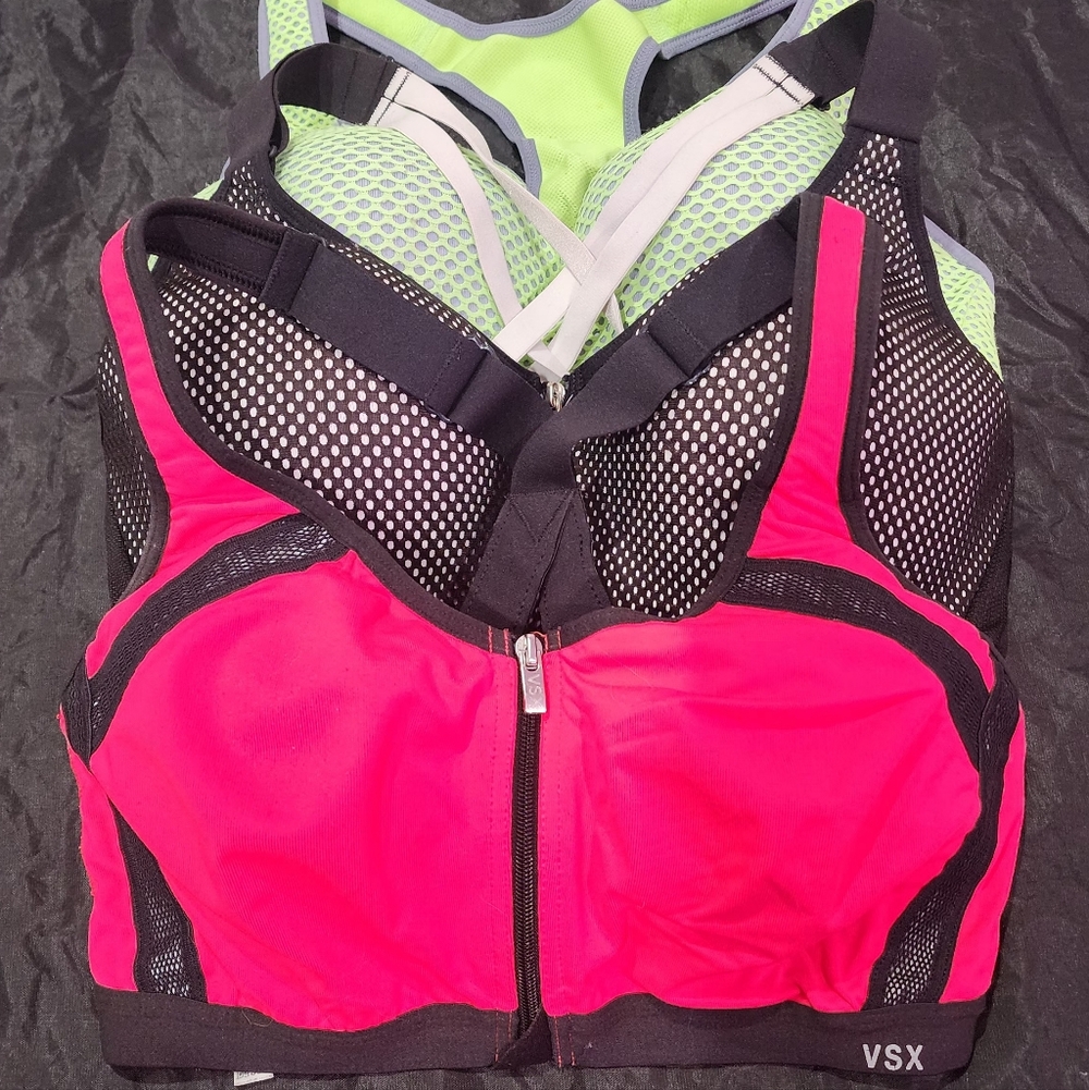 Set of 3 Victoria's Secret Sport Front Close Bras 34D